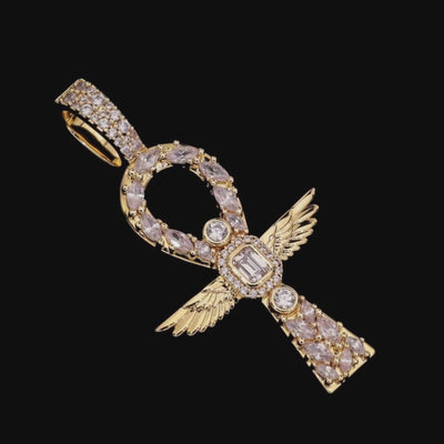 Chaîne de dragon Scarab Ankh & Ensemble de pendentifs