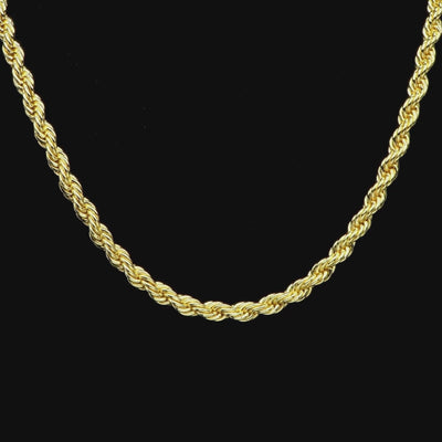 Layered Rope & Cuban Chain Set