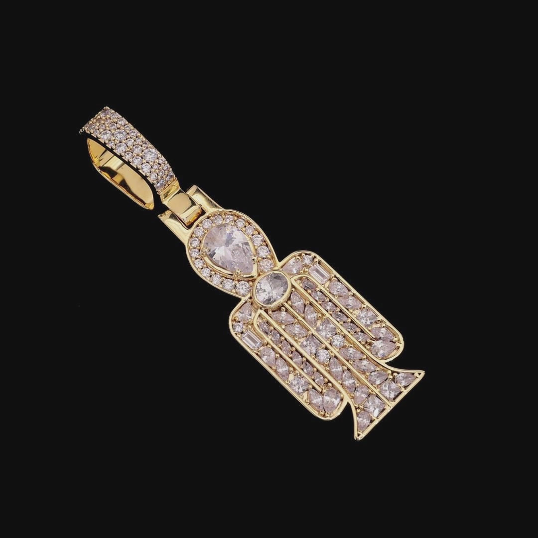 Colgante Tyet radiante con mosaico de múltiples cortes