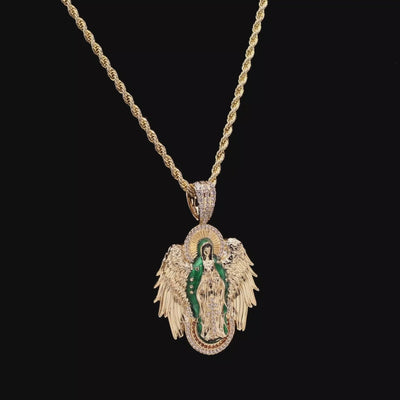 Colgante María Divina Elegancia & Conjunto de Cadena