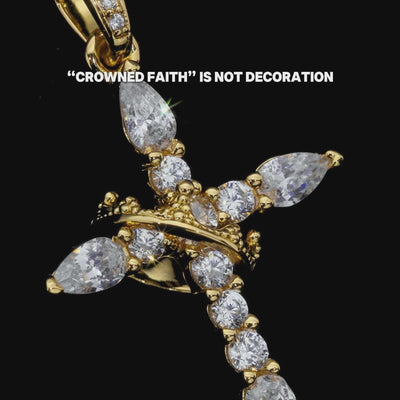 Crowned Sacred Cross Pendant