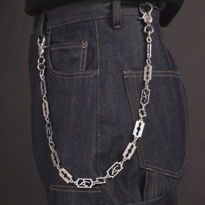 Moissanite Sharp Razor Wallet Chain
