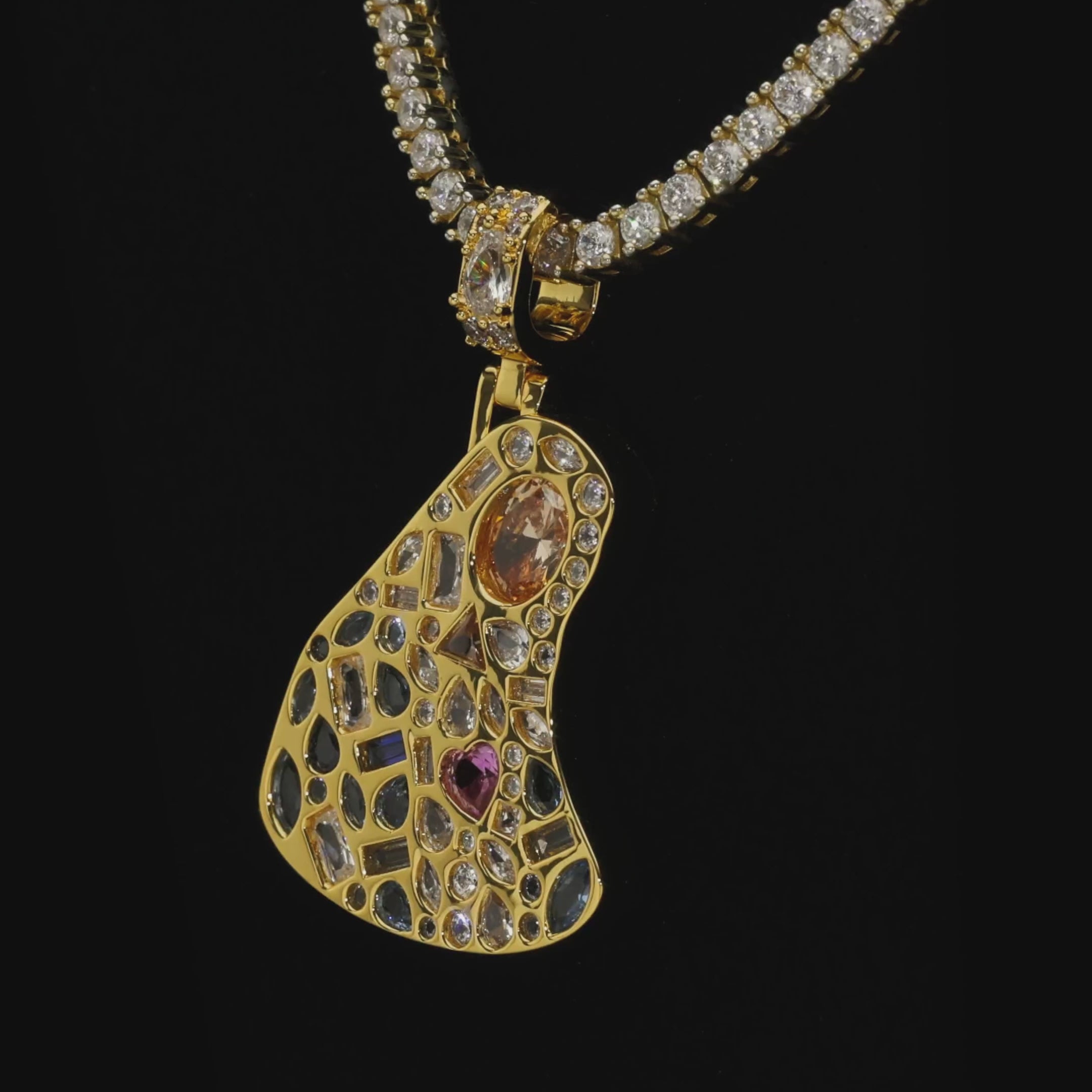 Sacred Mosaic Mary Pendant