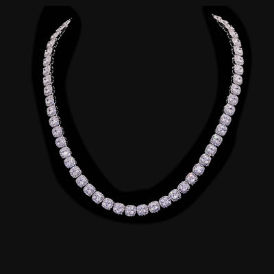 Cluster-Tenniskette mit Kissenschliff – 7 mm