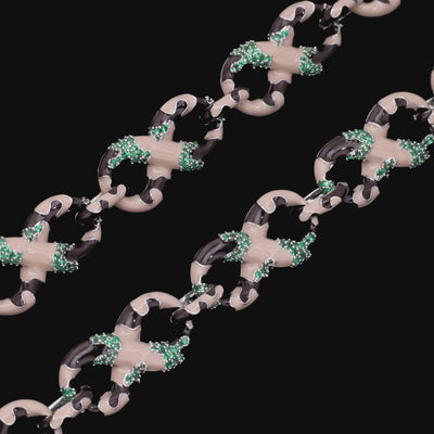 Collier à maillons en émail Infinity OG Camo & Chaîne de portefeuille