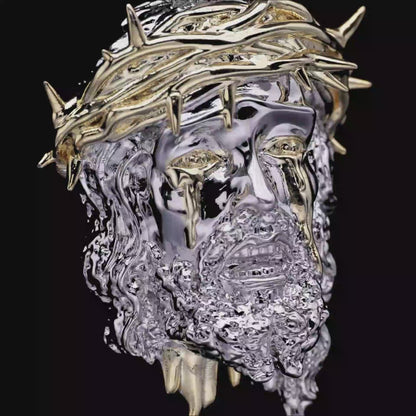 Drip Messiah - Tears Fall Jesus Pendant - 38mm