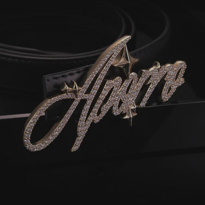 APORRO Holiday Script Iced Belt