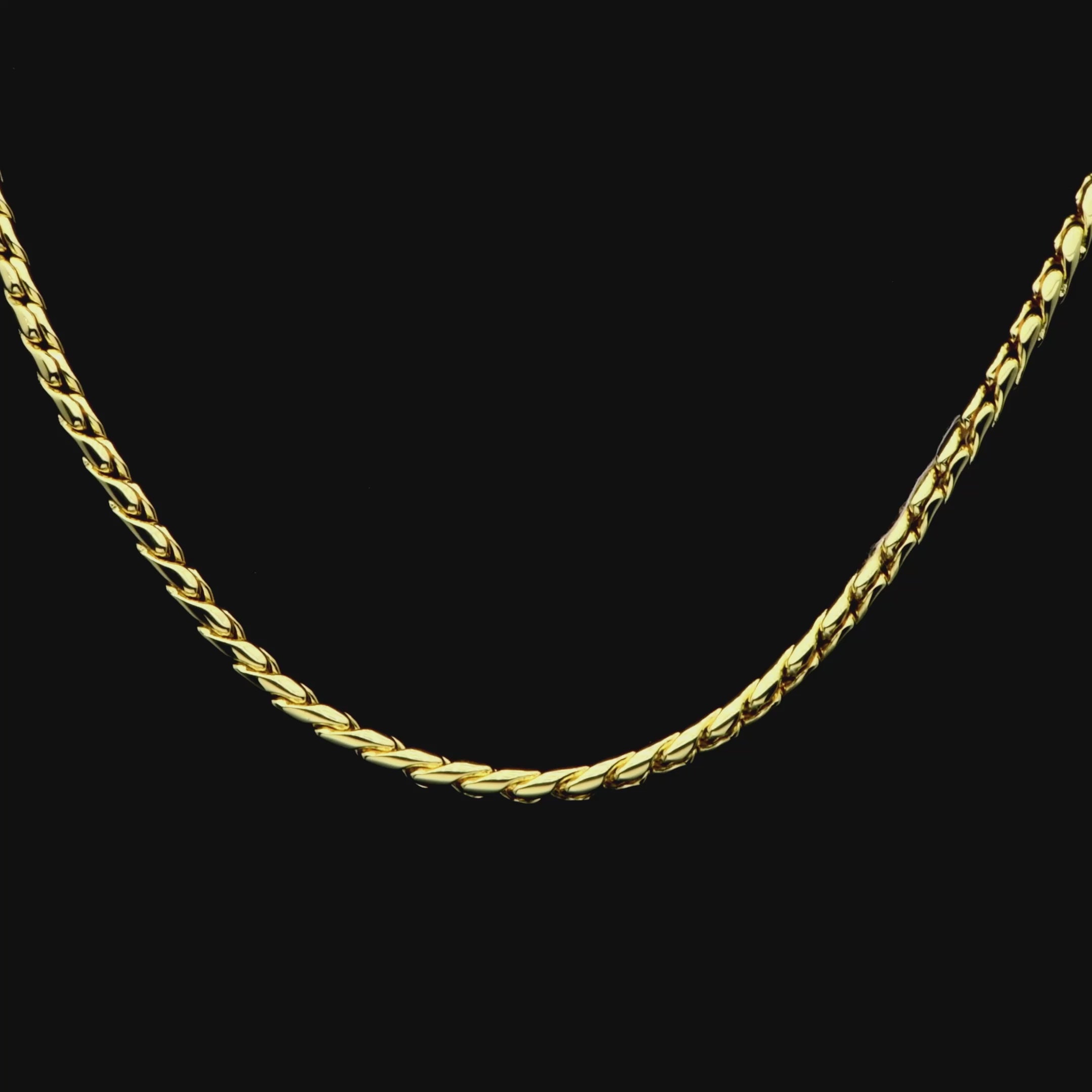 FRANCO Chain & Miami Chain Set - Giallo oro