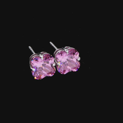 S925 Blossom Cut Stud Earrings