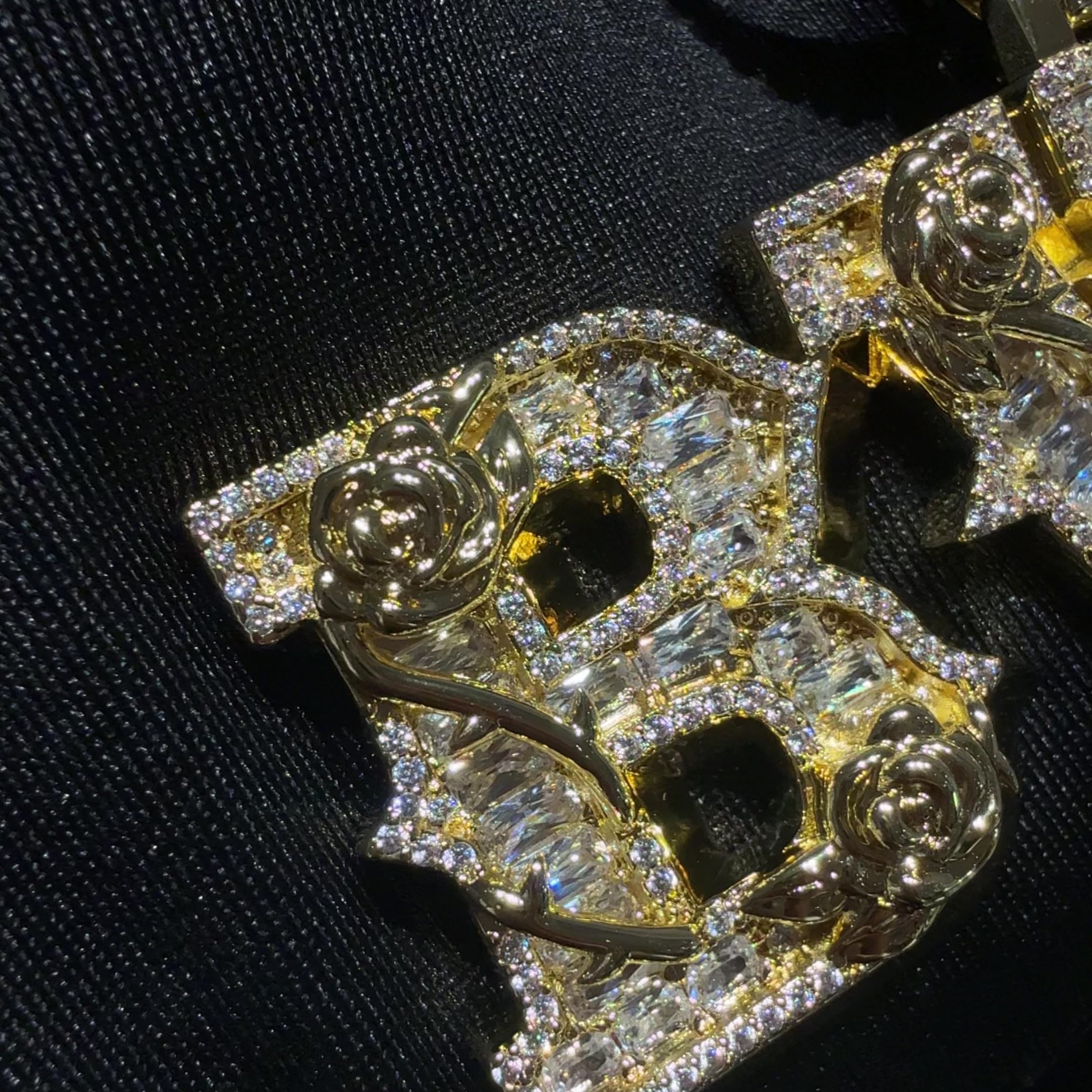 Pendentif de police rose personnalisé-30 mm