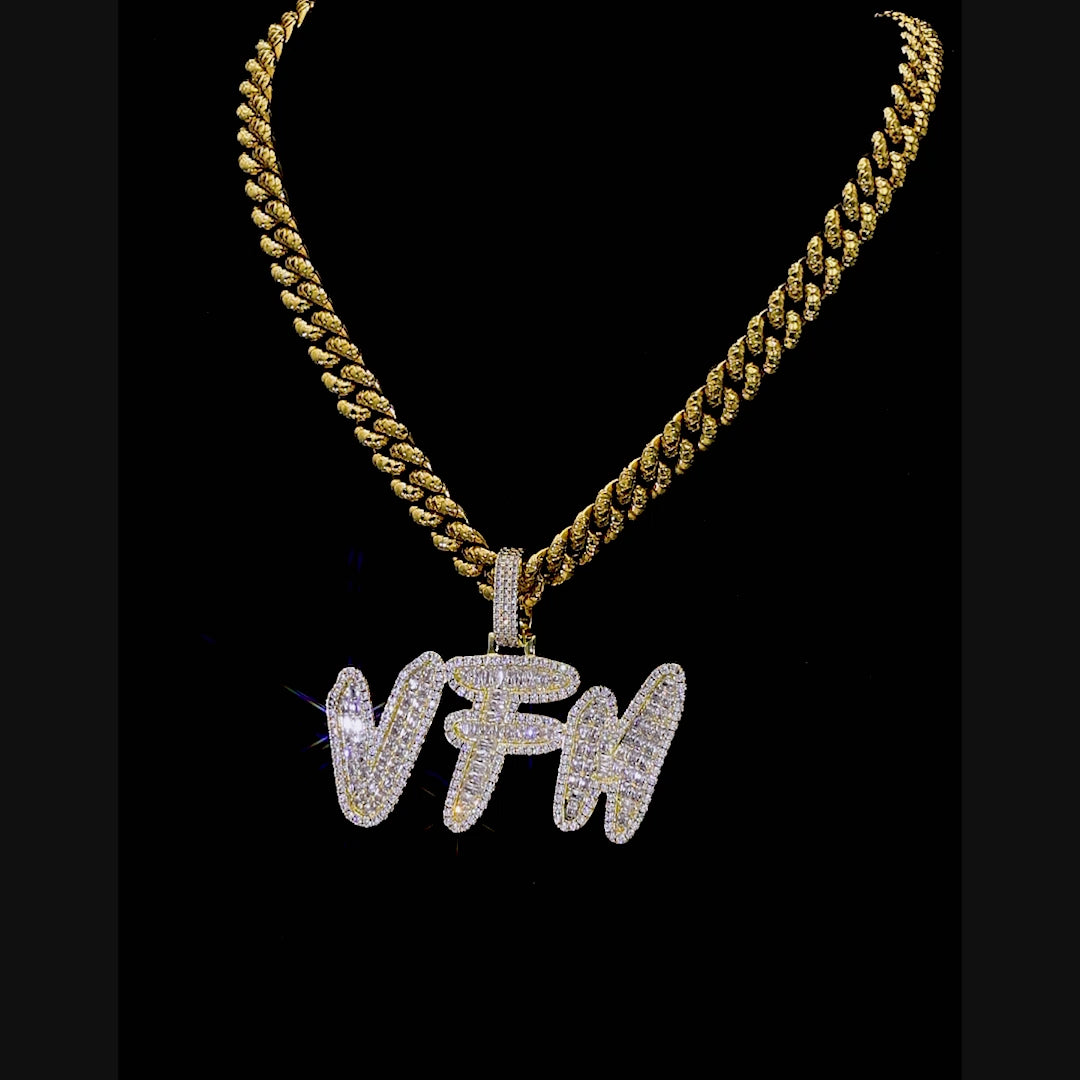 Custom Coke Boys Font Pendant