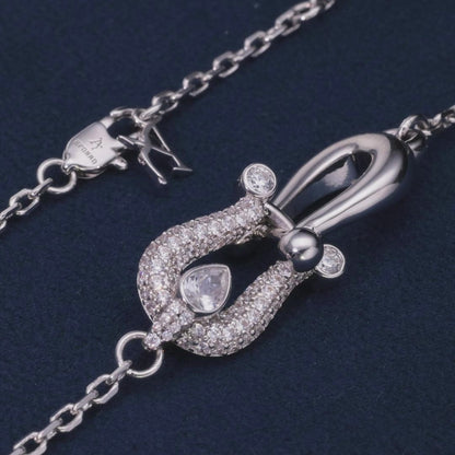 Horseshoe Locked Luck Necklace