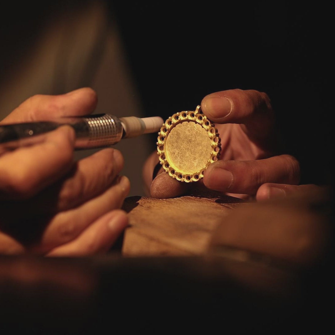 Micro Custom Round Photo Pendant