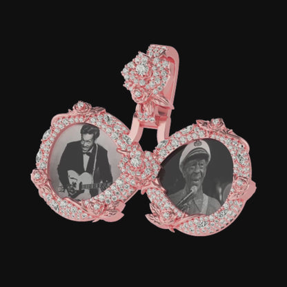 Custom Rose Infinity Frame Anhänger-51mm