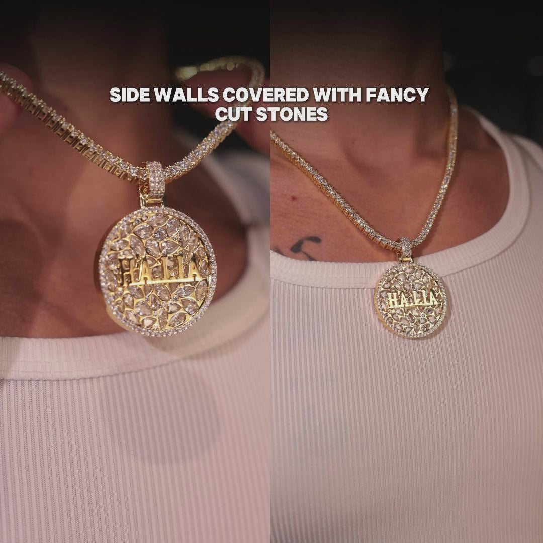 Custom Engraved Name Badge Pendant