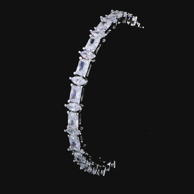 Bracelet de tennis à lustre raffiné en moissanite - 6 mm