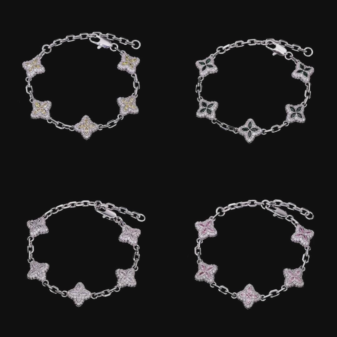 Pink Luminous Clover Trio Set
