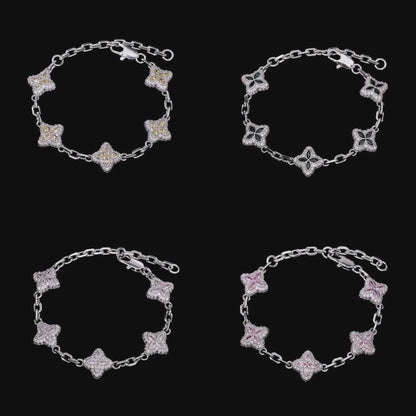 Pink Luminous Clover Trio Set