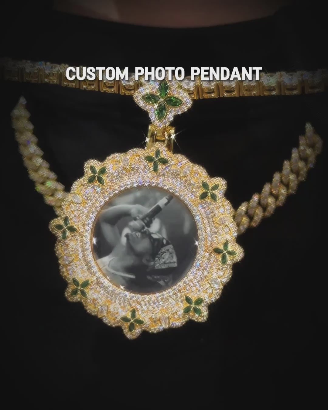 Custom Infinite Luck Photo Frame Pendant