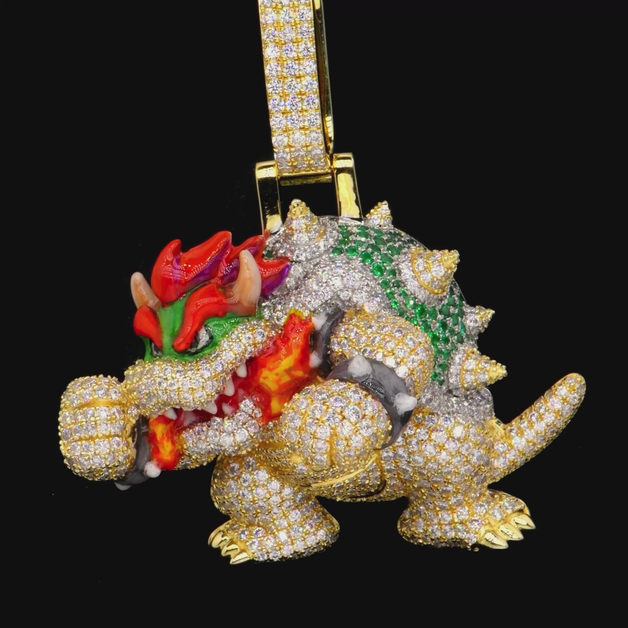 APORRO Premium 3D Buss Down Bowser Custom Design Deposed