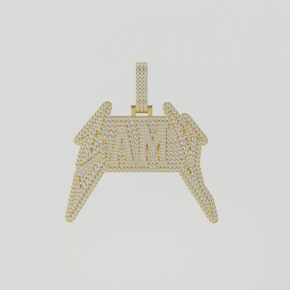 Custom Lightning Font Pendant
