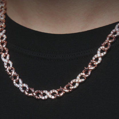 Infinity Thorn Chain & Clover Earring Set