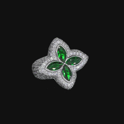 Eced Luminous Clover Ring - Gelb Diamant