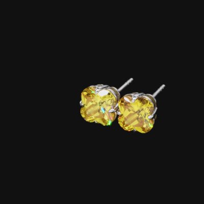 S925 Blossom Cut Stud Earrings