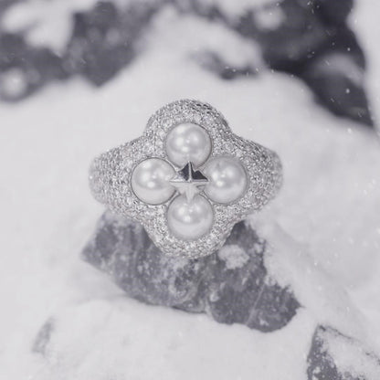 Perlenklee-Stationsring