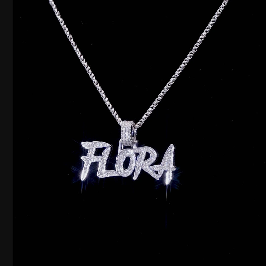 Custom Coke Boys Font Name Pendant