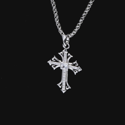 Pendentif Croix Radiance Losange