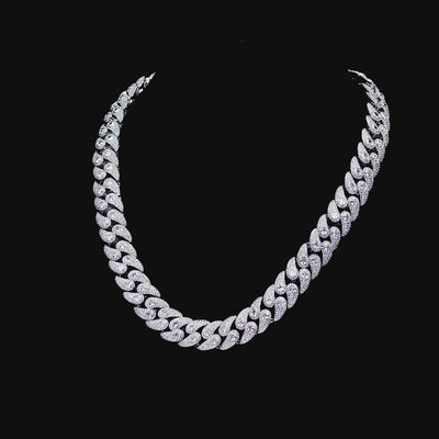 Kubanische Gliederkette mit Paisley-Muster – 15 mm