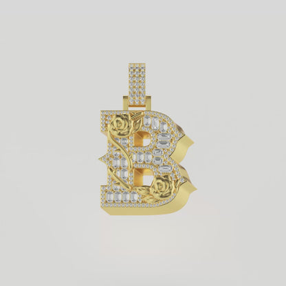 Pendentif de police rose personnalisé-30 mm
