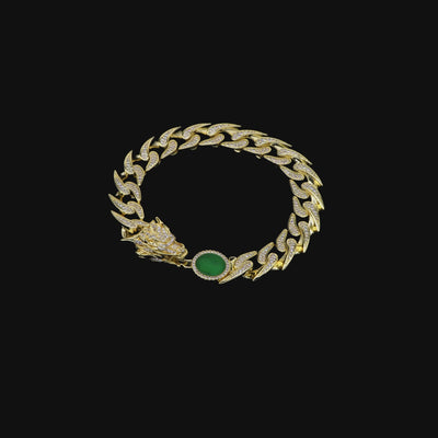 WONG Ⅱ Ridge Bracelet cubain glacé - 12 mm