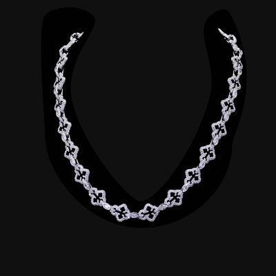 Marquise Cut Mix Bottoni Kreuzgliederkette – 12 mm