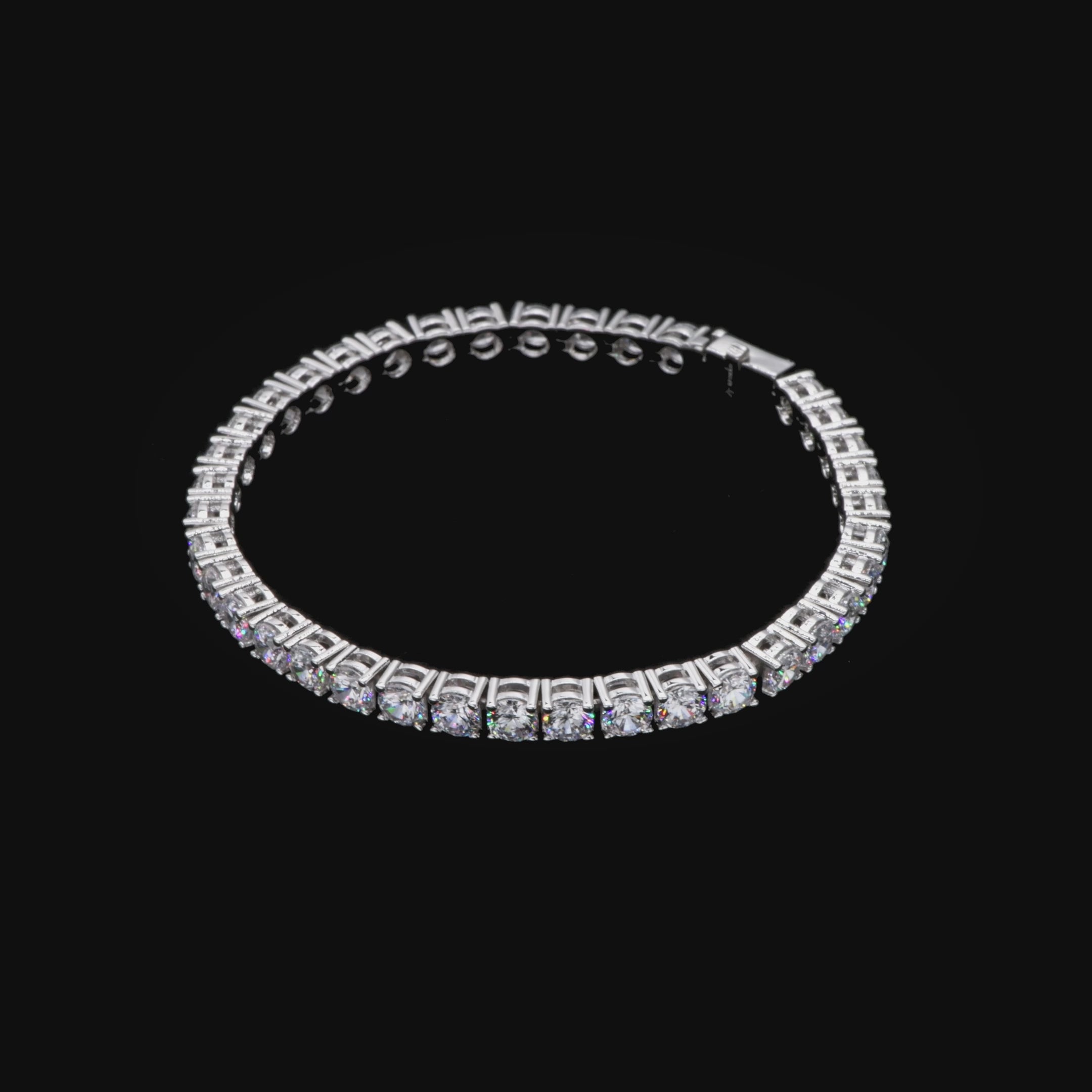 Pulsera de tenis helado moissanite - 5 mm