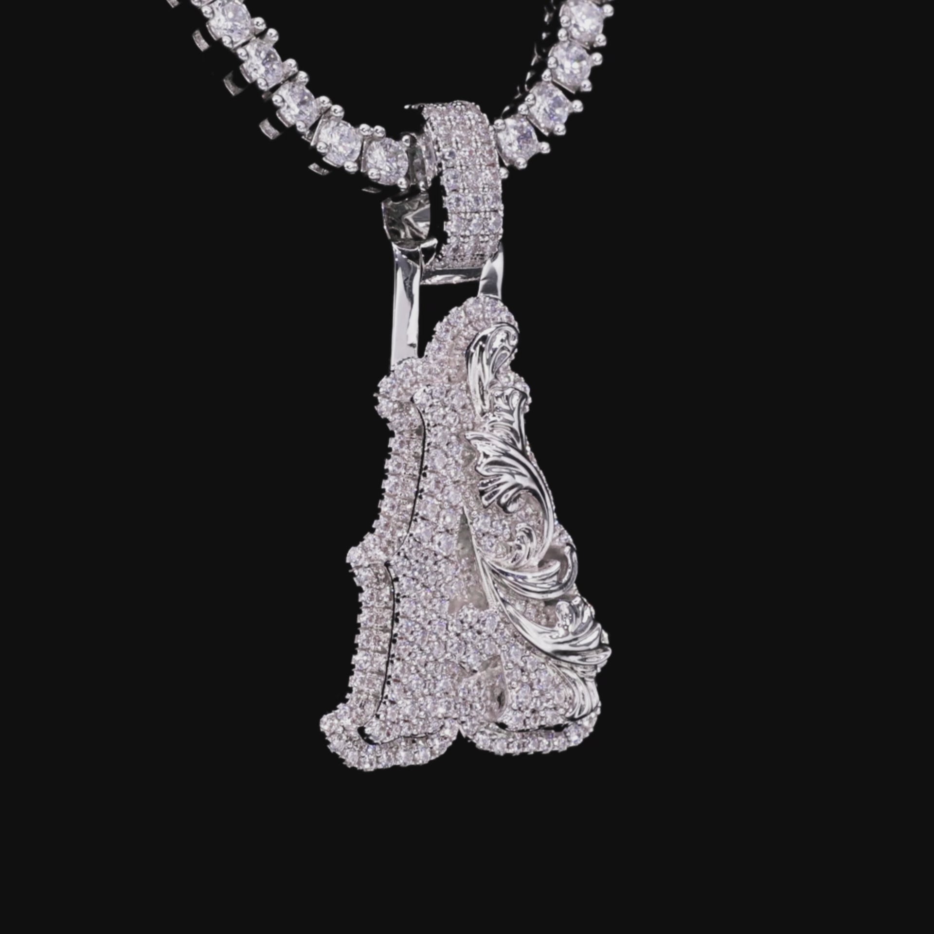 Custom Scroll Script Pendant
