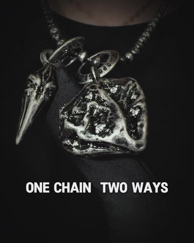 BELL & MONOLITH WEATHERED NECKLACE