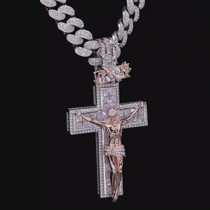 Women's Crucifixion of Jesus Pendant - Large