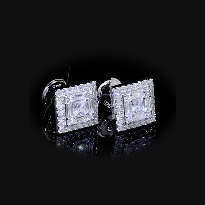 Ensemble de boucles d'oreilles pendantes Fleur Cross Shine