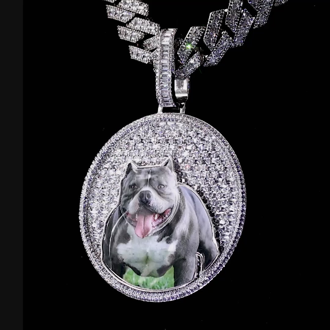 Custom Iced Out photo pendant