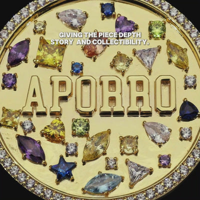 Custom Mosaic Name Medallion Pendant - 38mm
