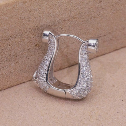 Horseshoe Hoop Earring