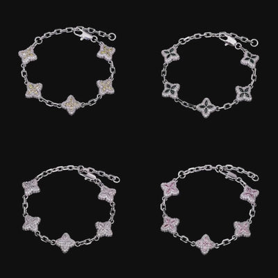 Set di braccialetti con trifoglio cubano &