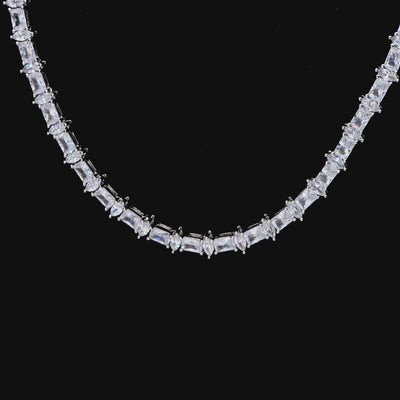 6mm Refined Luster Tennis Chain and Bracelet Gift Set