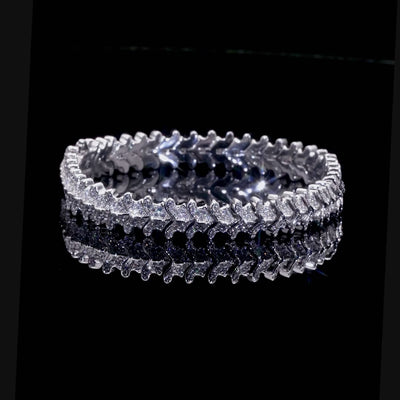 Bracciale con colonna vertebrale ghiacciata - 12 mm