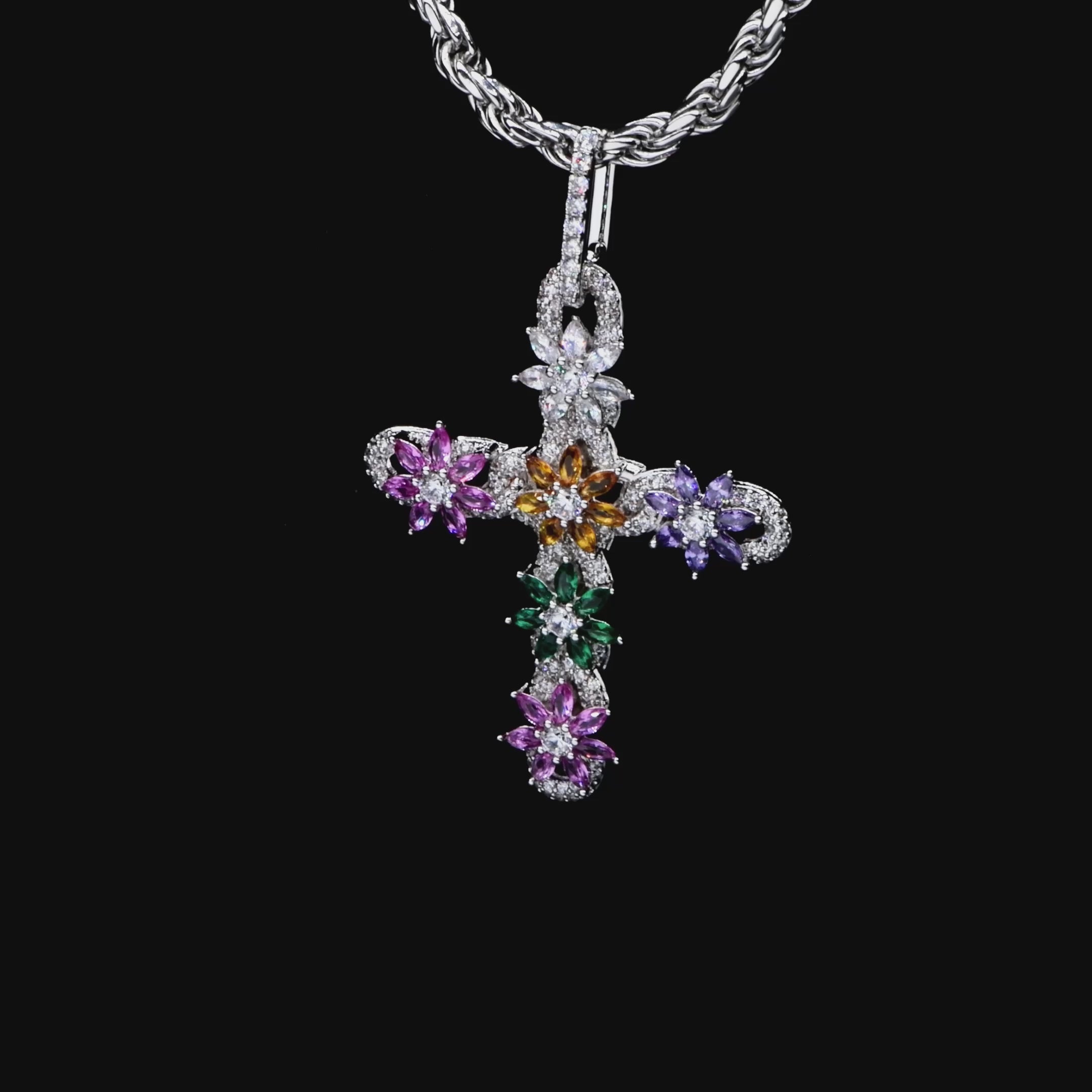 Women's Lily Infinity Cross Pendant