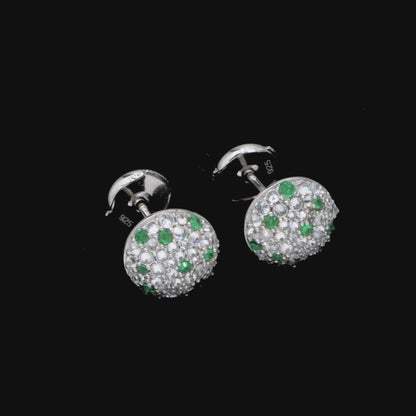 Women's Reverse Set Diamond Stud Earrings - Mix