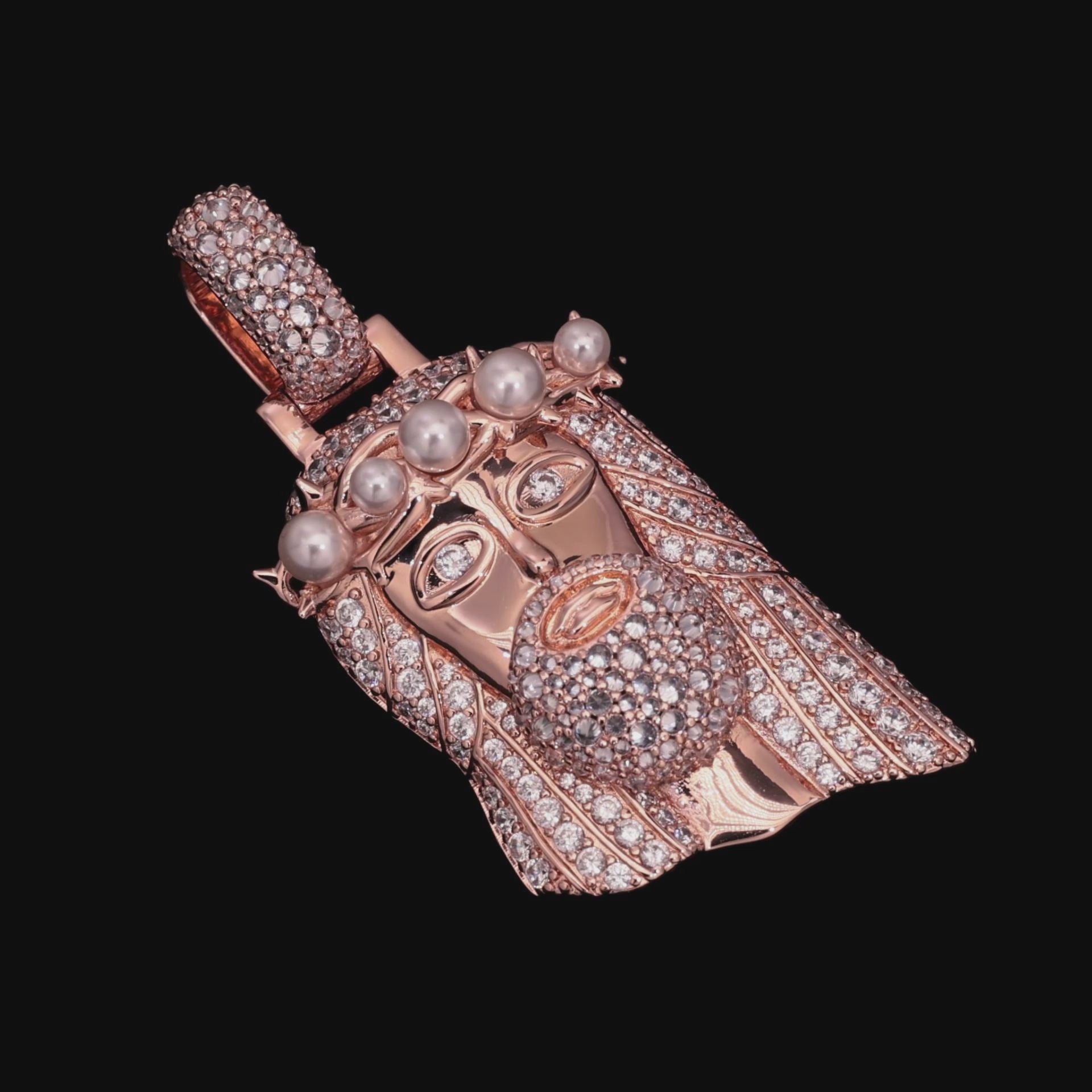 Pearl Stellar Jesus Pendant - Small