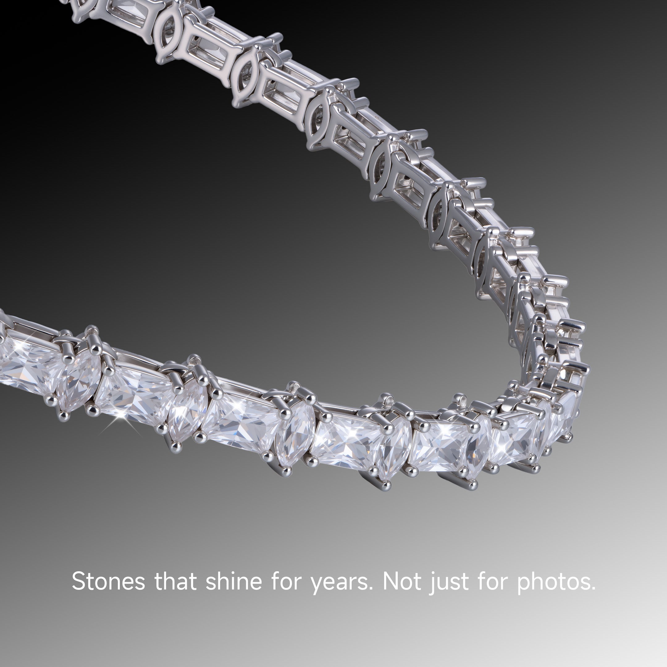 6mm Refined Luster Tennis Chain and Bracelet Gift Set